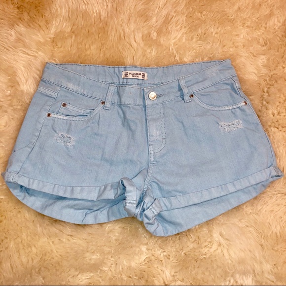 pull and bear denim shorts